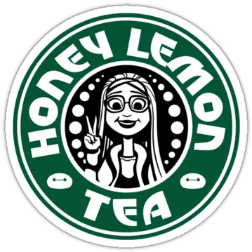 Honey Lemon Tea Sticker Disney Starbucks Logo Skull Circle Icon Png Image Of Starbucks Logo