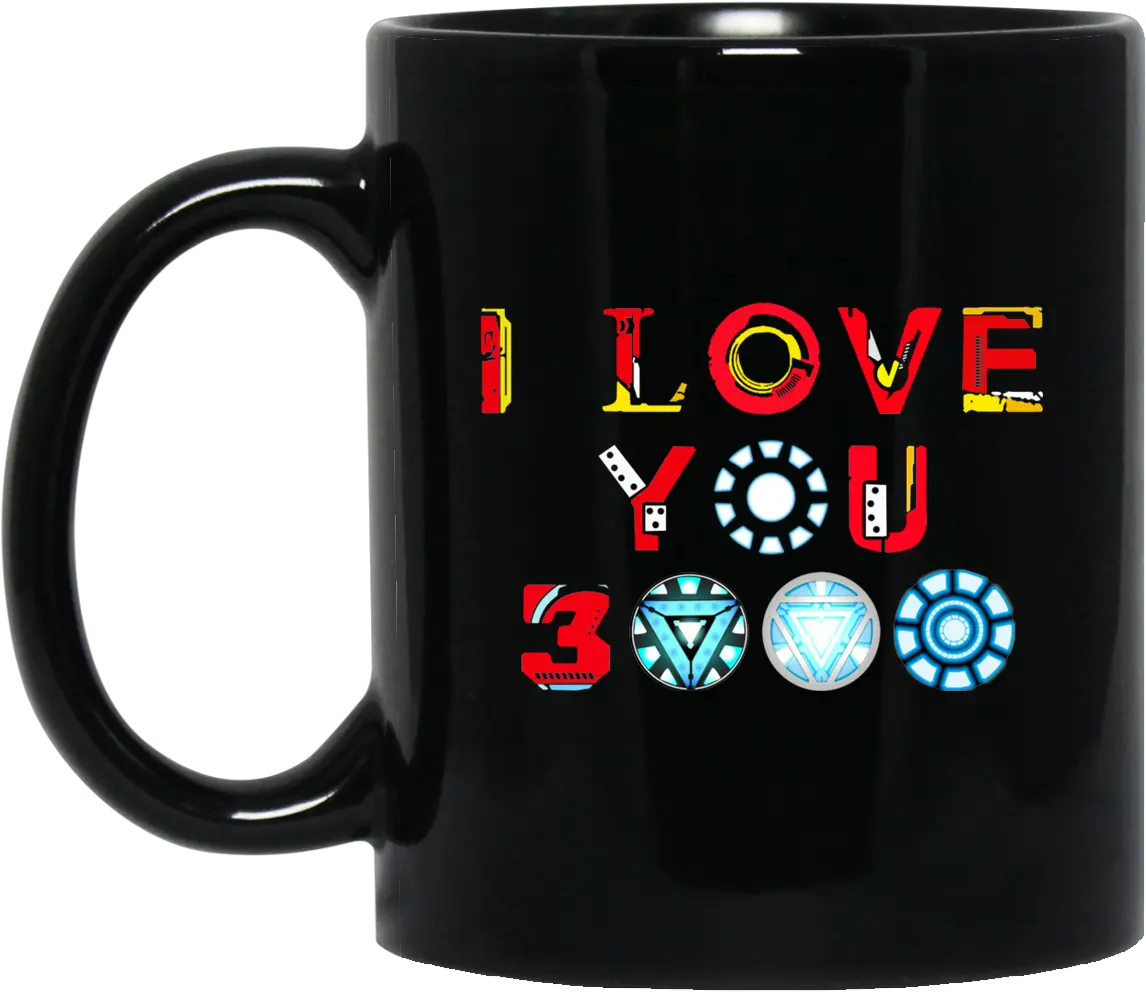 I Love You 3000 Arc Reactor Mug For Fan Proof That Tony Stark Has A Heart Png Arc Reactor Png