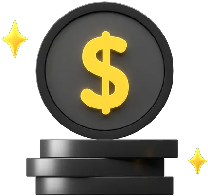 Dollar Coin Icon Download In Glyph Style Solid Png Number Sign Icon