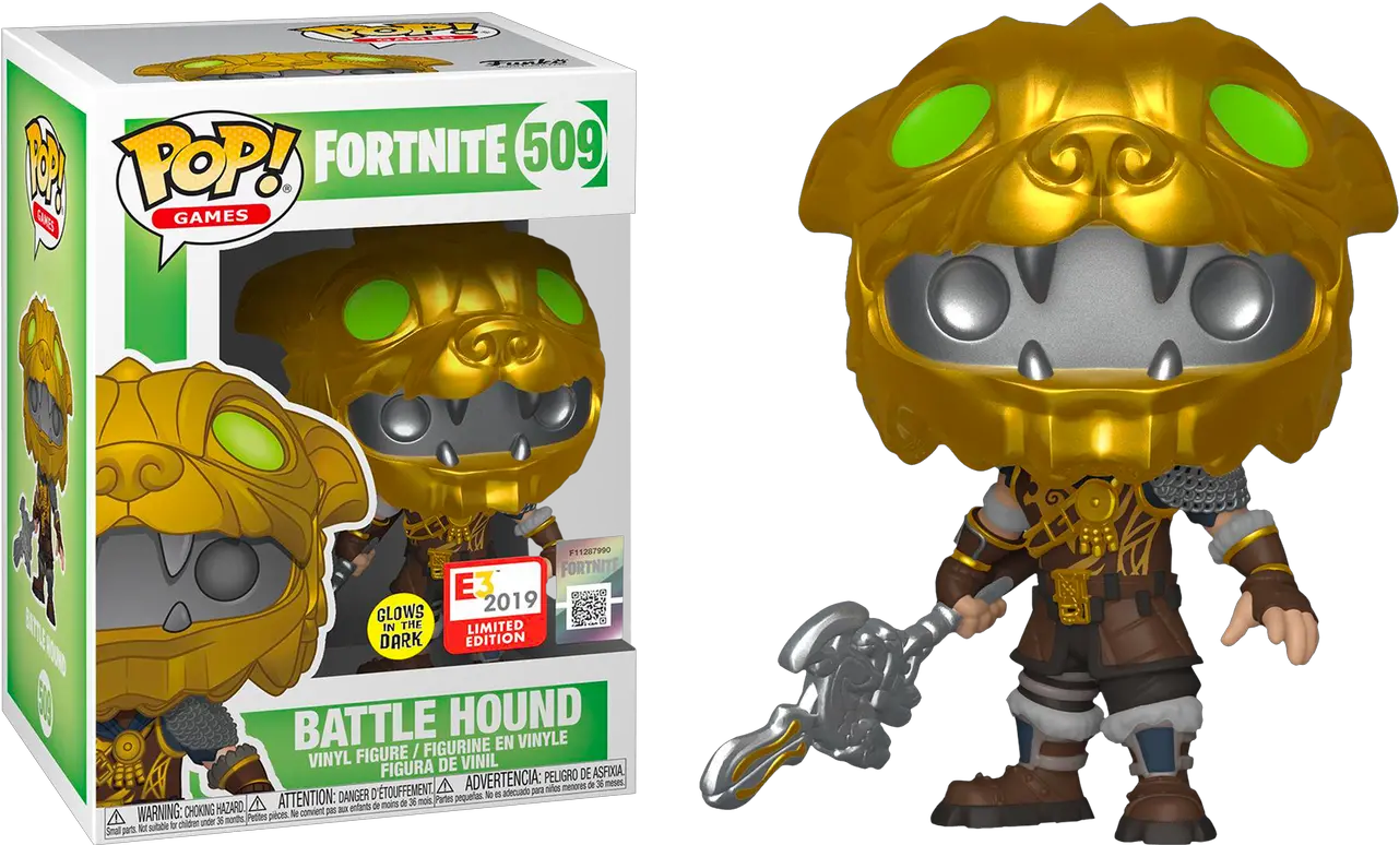 Fortnite Battle Hound Pop Vinyl Figure 2019 E3 Convention Exclusive Battle Hound Fortnite Funko Pop Png Fornite Png