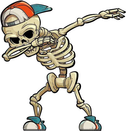 Skeletons Dancing Halloween Wall Sticker Dabbing Skeleton Png Dancing Skeleton Png