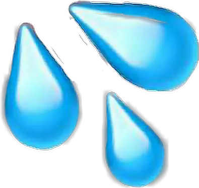 Download Wetemoji Emoji Wet Raindrop Blue Rain Drop Png Rain Emoji Png