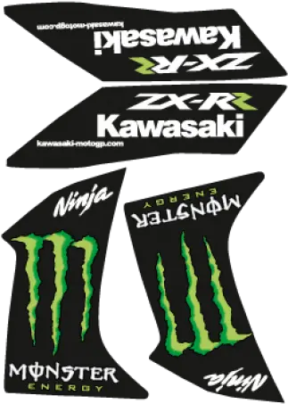 Kawasaki Ninja Monster Zxrr Logo Vector Ai Free Graphics Monster Energy Png Moto Gp Logos