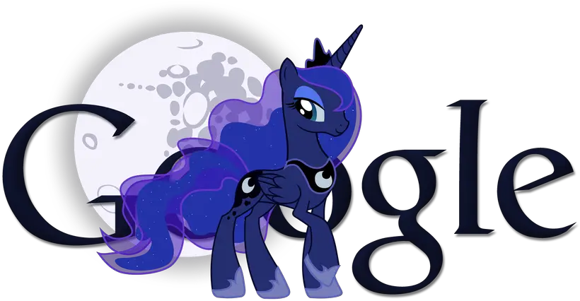 Princess Luna Google Logo Transparent Google Png Luna Transparent Background