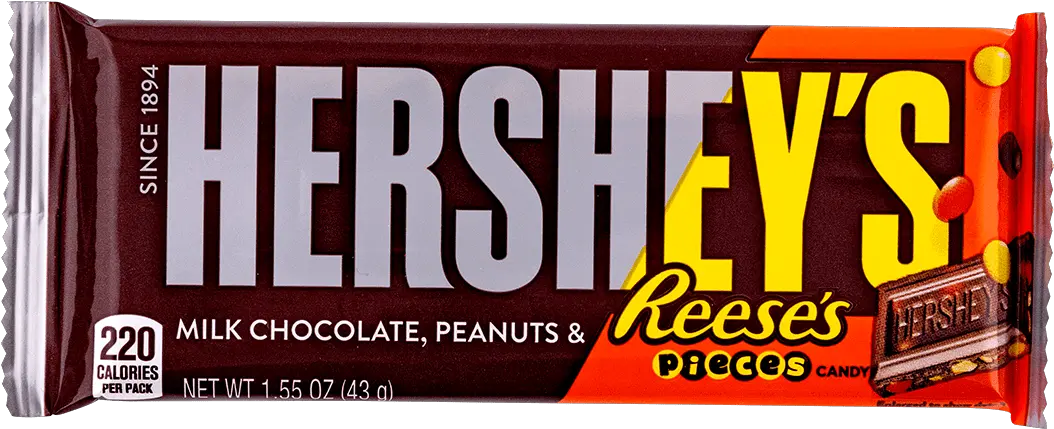 Hersheyu0027s Milk Chocolate Peanuts U0026 Reeseu0027s Pieces Candy Horizontal Png Reeses Pieces Logo