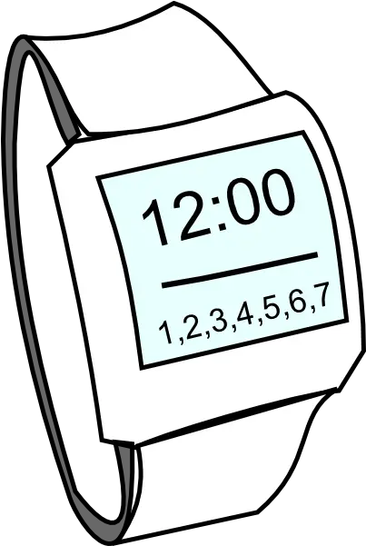 Hand Watch Clip Art Vector Clip Art Online Digital Watch Black And White Png Watch Hand Png