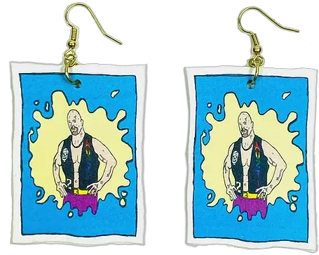 Stone Cold Steve Austin Earrings Solid Png Stone Cold Png