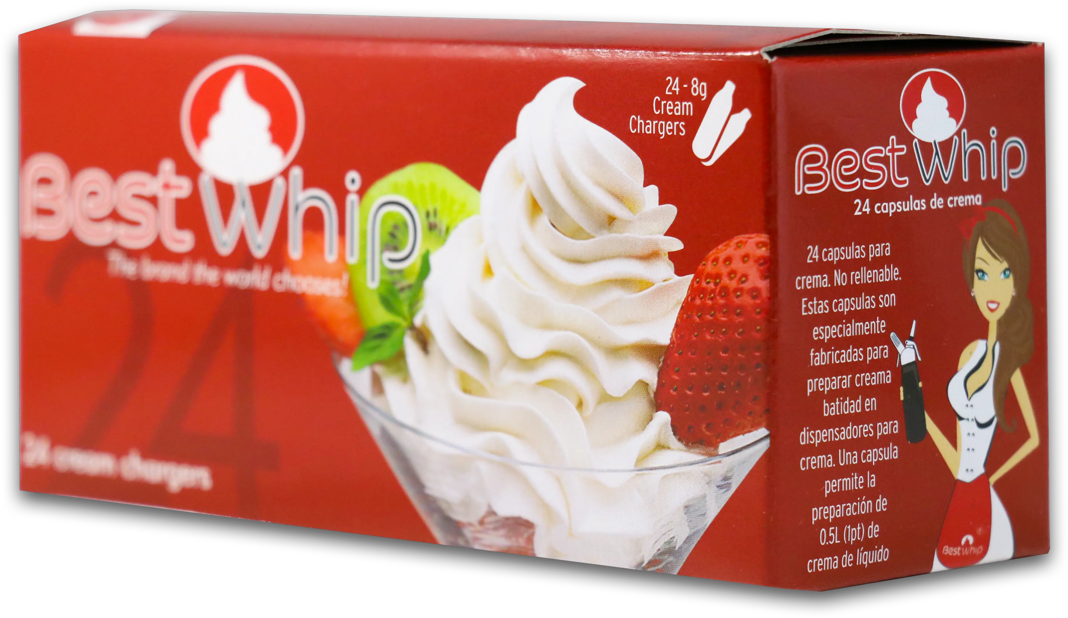 Download Best Whip Cream Chargers 24 Pcs Png Image With No Transparent