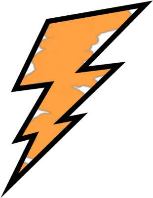 Orange Painted Lightning Bolt Blue Lightning Bolt Png Lightning Bolt Logo