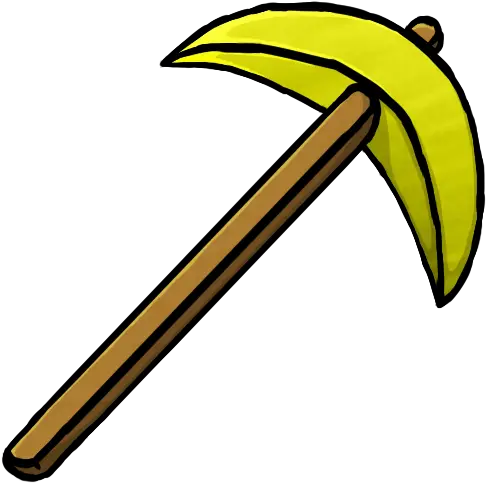 Gold Pickaxe Icon Pickaxe Png Pick Axe Png