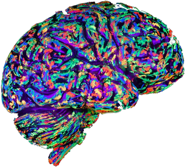 Art Brain Transparent Background Png Euphoria In The Brain Brain Transparent Background