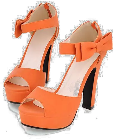 High Heel Sandal Transparent Images Png Arts Womens Orange Dress Shoes High Heel Png