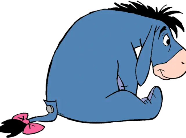 Gloomy Clipart Winnie The Pooh Eeyore Winnie The Pooh Eeyore Sitting Png Eeyore Transparent