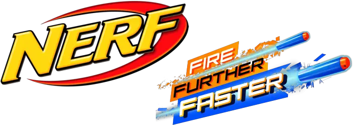 Nerf Logo Fire Further Faster Nerf Png Nerf Logo