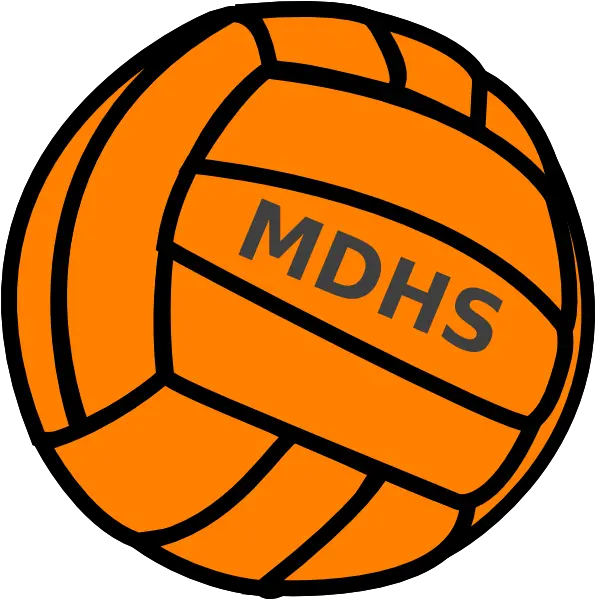 Orange Volleyball Clipart Png Image Volleyball Black And Yellow Volleyball Clipart Png