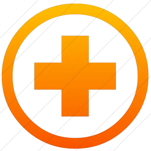 Simple Orange Gradient Classica Plus Vertical Png Plus Symbol Icon