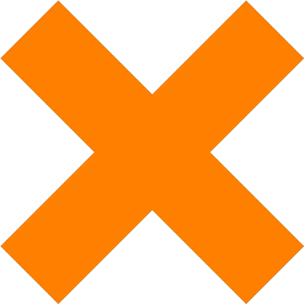 Transparent Background Red X Orange Cross Icon Png X Mark Transparent Background