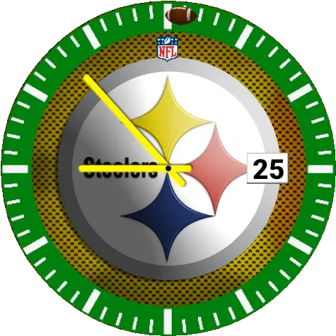 Steelers Printable Watch Face Template Png Steeler Icon