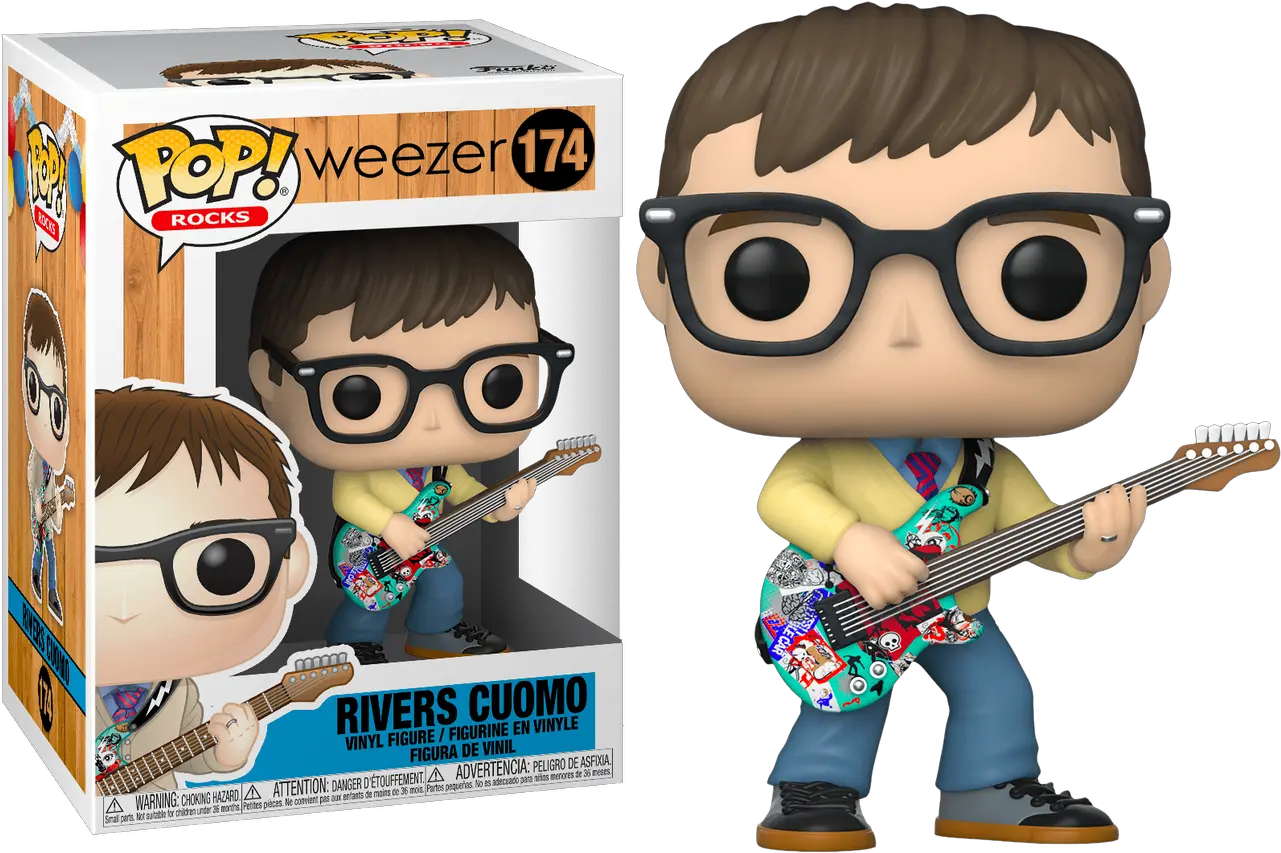 Funko Pop Rocks 174 Rivers Cuomo Weezer Vinyl Figure Rivers Cuomo Funko Pop Png Mr Meeseeks Icon