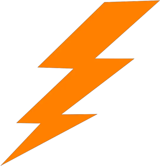 Lightning Orange Lightning Bolt Png Clipart Full Size Lightning Bolt Vector Lightning Bolt Icon Png