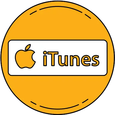 Apple Itunes Logo Orange Icon Circle Png Itunes Png