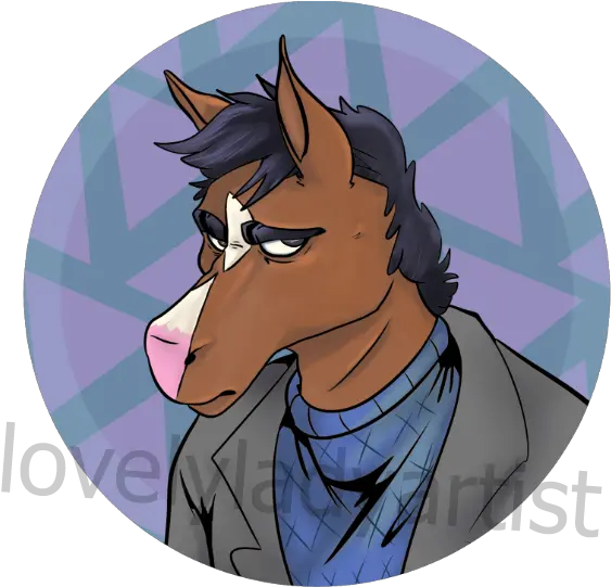 Bojack Horseman Button Lovelyladyartist Online Store Cartoon Png Bojack Horseman Png