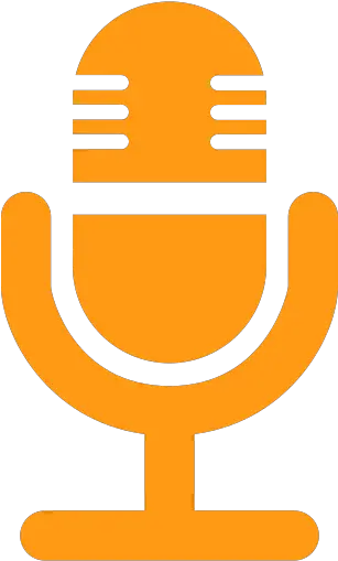 Microphone Icon Myiconfinder Orange Mic Icon Png Mic Icon Png