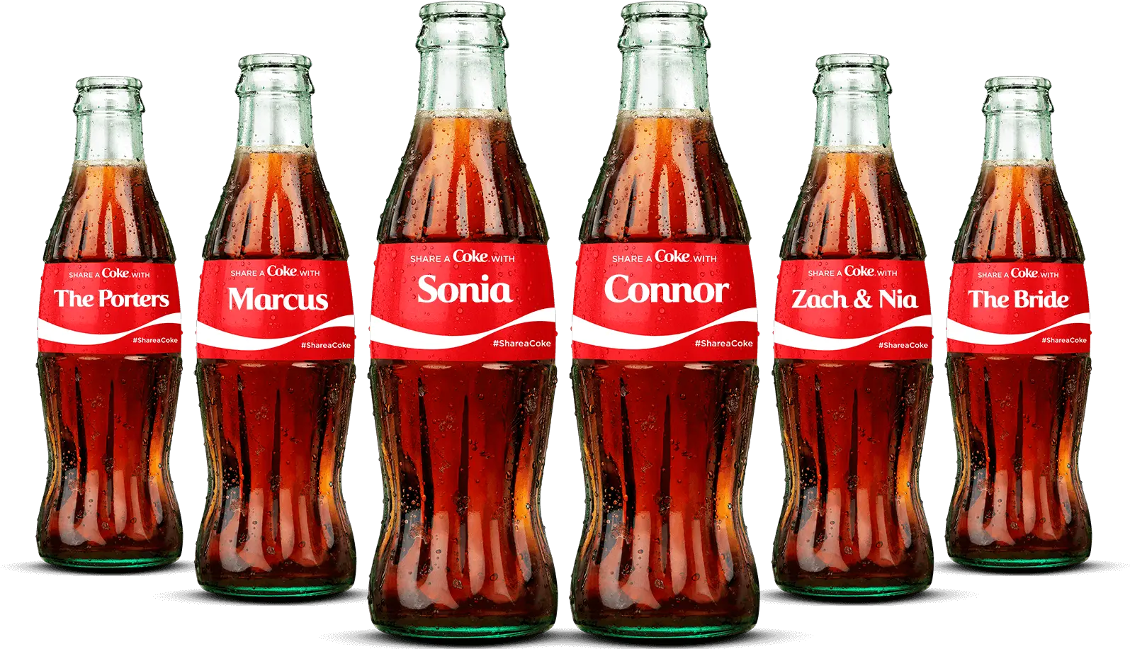 6 Pack Of 8 Fl Oz Personalized Glass Bottles Of Cocacola Coca Cola Bottle Png Bottle Transparent