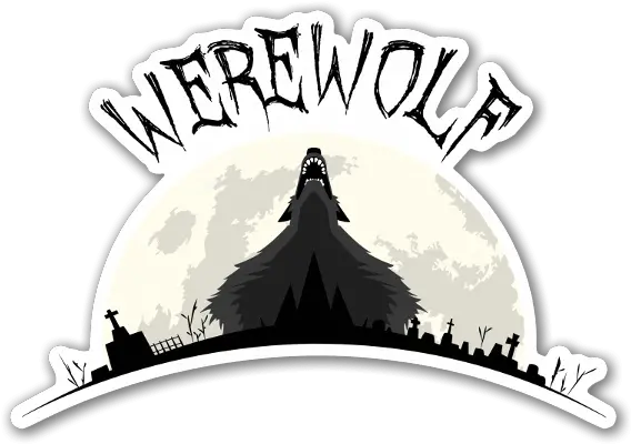 Werewolf Stickerapp Illustration Png Werewolf Logo