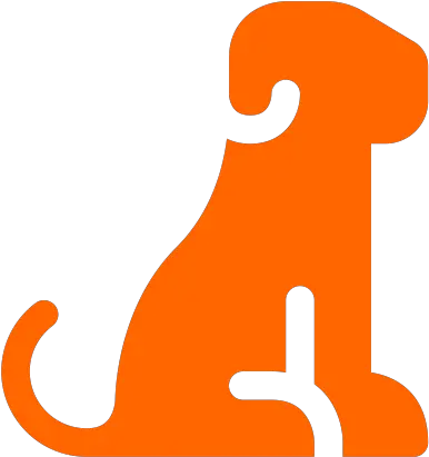 Sitting Dog Icon Png Symbol Orange Dog Puppy Icon