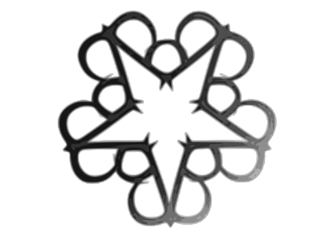 Black Veil Brides Star Logo 2 Black Veil Brides Logo Png Veil Png