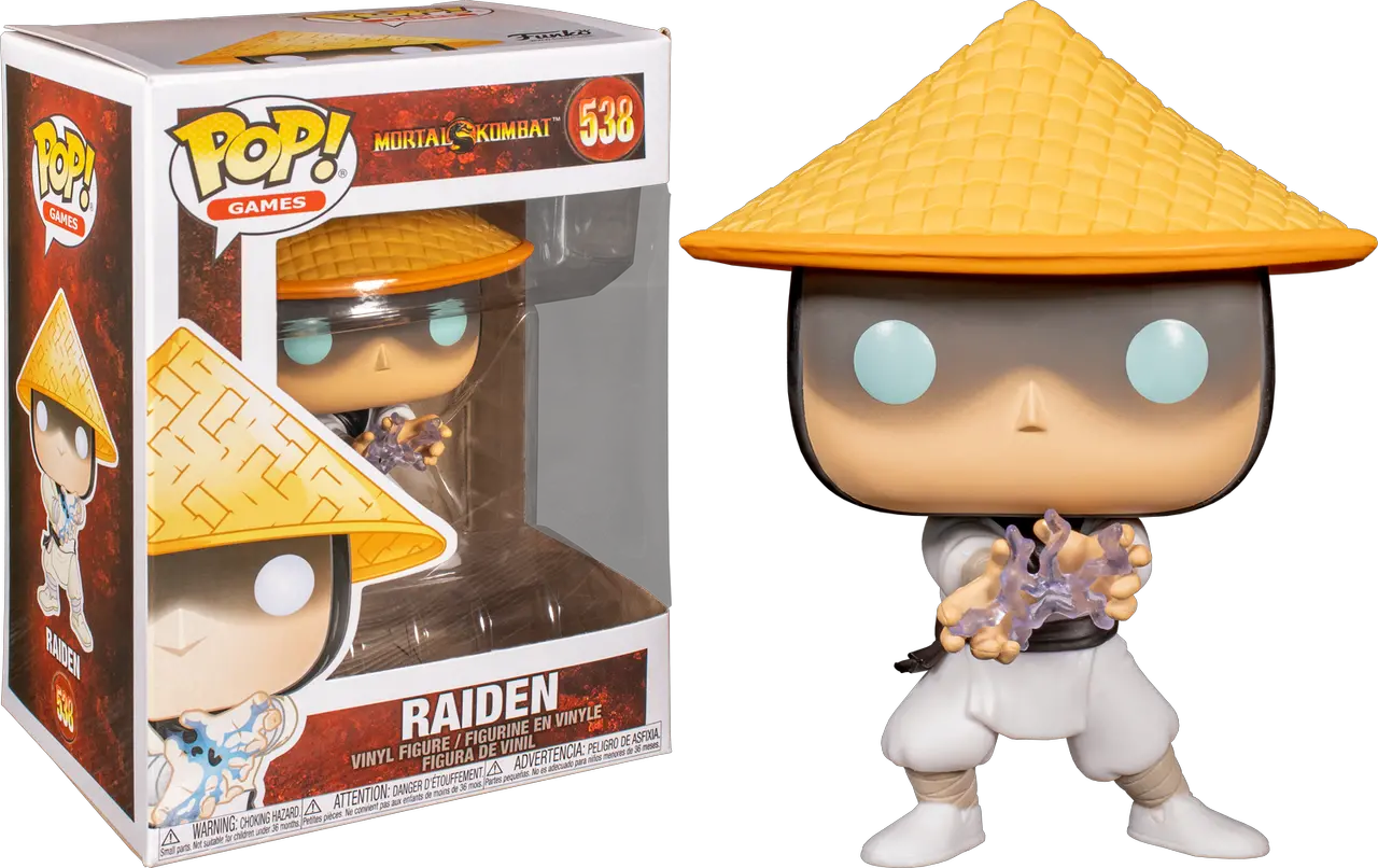 Funko Pop Mortal Kombat Raiden 538 Funko Pop Mortal Kombat Raiden Png Mortal Kombat 11 Logo Png