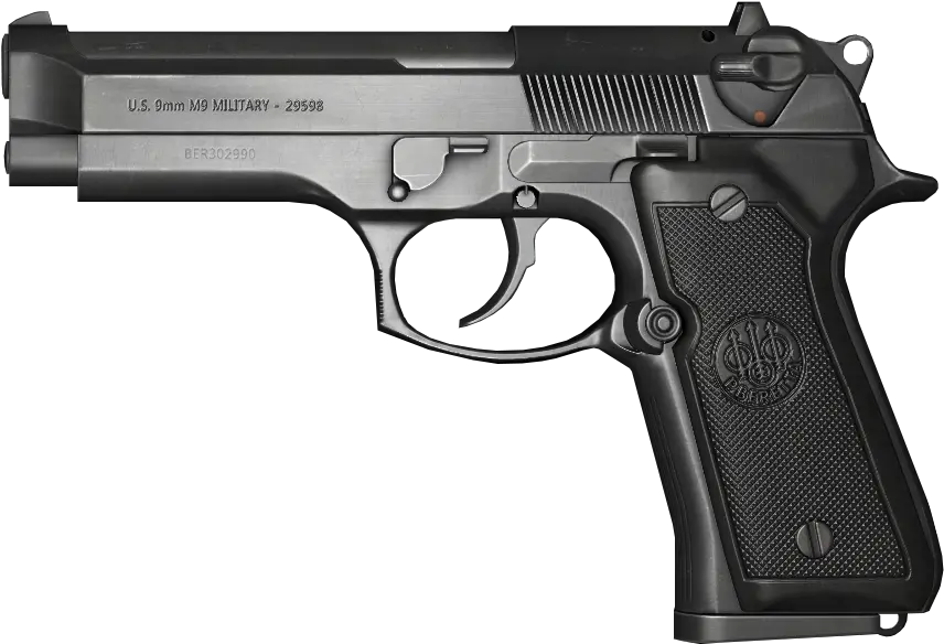 M9 Png Transparent Gold Cup Colt 1911 Handgun Png