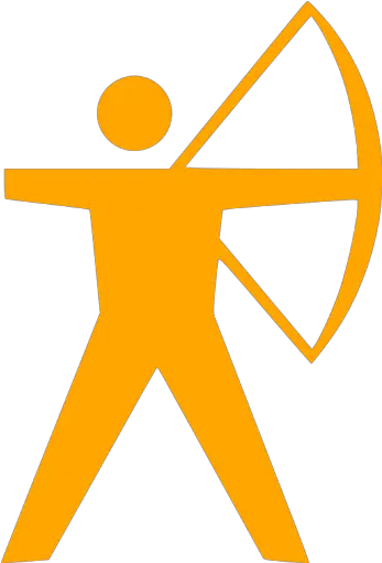 Orange Archery Icon Free Orange Archery Icons Clip Art Archer Png Bow And Arrow Icon