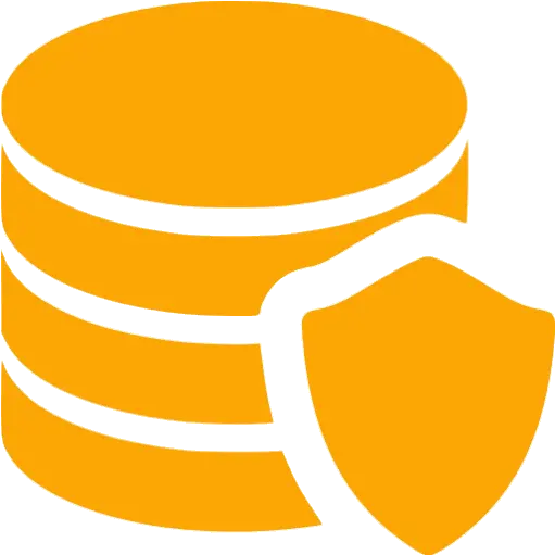 Orange Data Protection Icon Free Orange Database Icons Data Privacy Data Protection Icon Png Privacy Icon