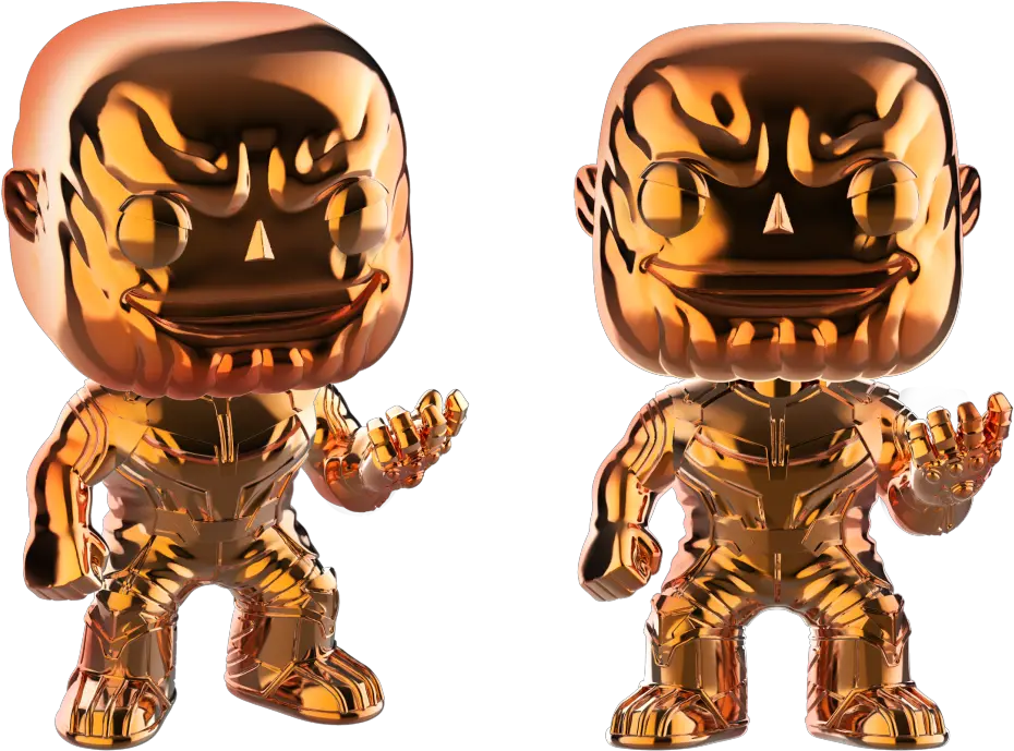 Funko Pop Marvel Infinity War Thanos Orange Chrome Walmart Exclusive Red Chrome Thanos Infinity War Funko Pop Png Scary Chrome Icon Png