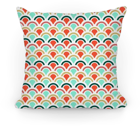 Mermaid Scales Pattern Throw Pillow Lookhuman Cushion Png Mermaid Scales Png