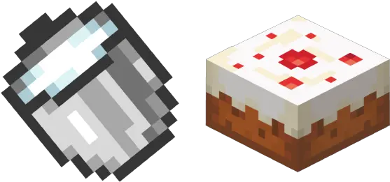 Minecraft Milk Bucket And Cake Cursor Bolo Do Minecraft Jogo Png Minecraft Cake Png