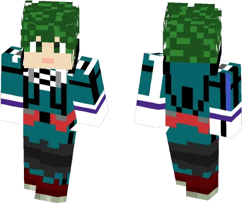 Download Izuku Midoriya Minecraft Skin For Free Fictional Character Png Midoriya Png