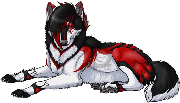 Download Black Wolf Furries Black And Red Wolf Png Black Wolf Png