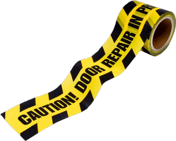 Caution Tape Door Repair In Progress Paper Png Caution Tape Transparent