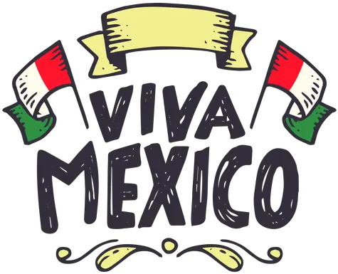 Viva Mexico Flag Ribbon Sticker Viva Mexico Logo Png Mexico Png