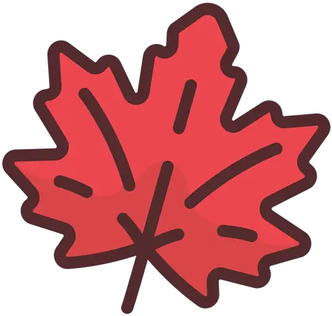 Maple Leaf Icon Stroke Red Maple Png Maple Leaf Icon