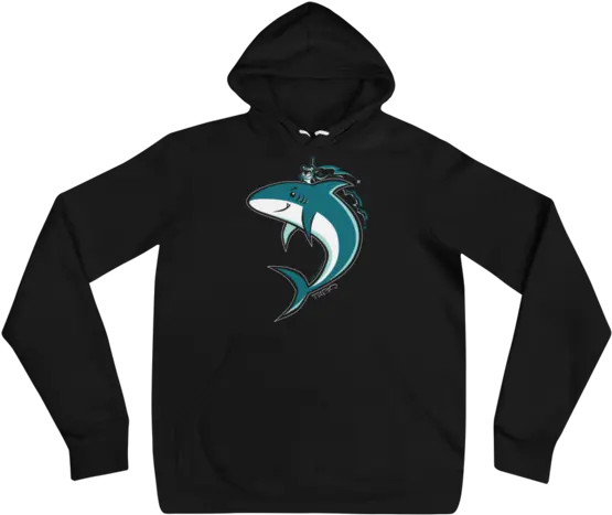 San Jose Shark X Ninja Panda V2 Cozy Unisex Hoodie Hoodie Png San Jose Sharks Logo Png