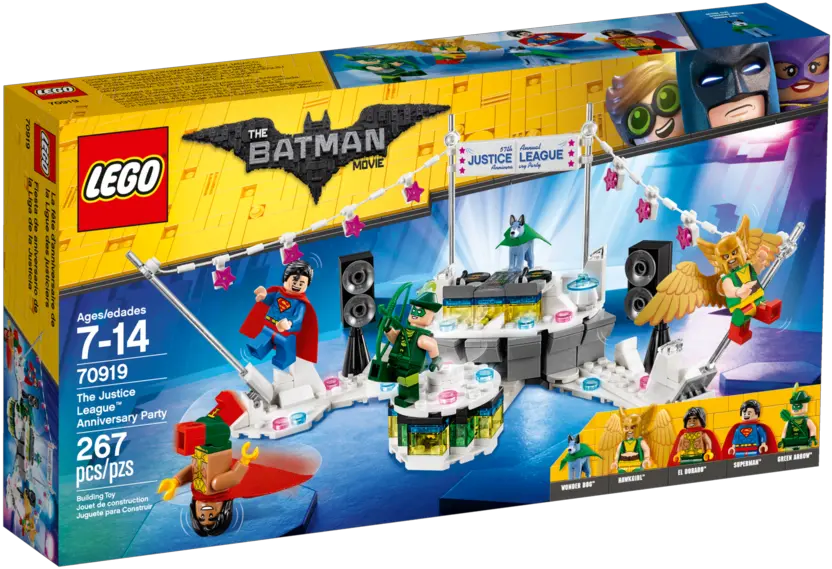 70919 The Justice League Anniversary Party Brickipedia Lego Batman Movie Justice League Party Set Png Justice League Png