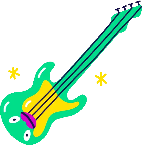 Boing Tv Sticker Boing Boing Tv Bass Discover Png Electric Guitar Icon Cartoon