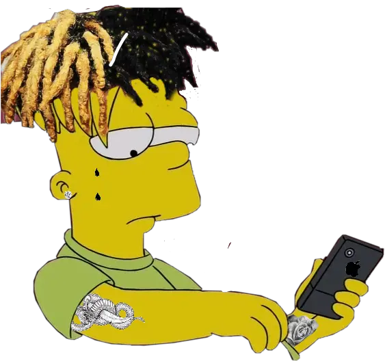 Xxxtentacion Tattoos Bartsimpson Bart Simpson Xxxtentacion Png Xxxtentacion Png