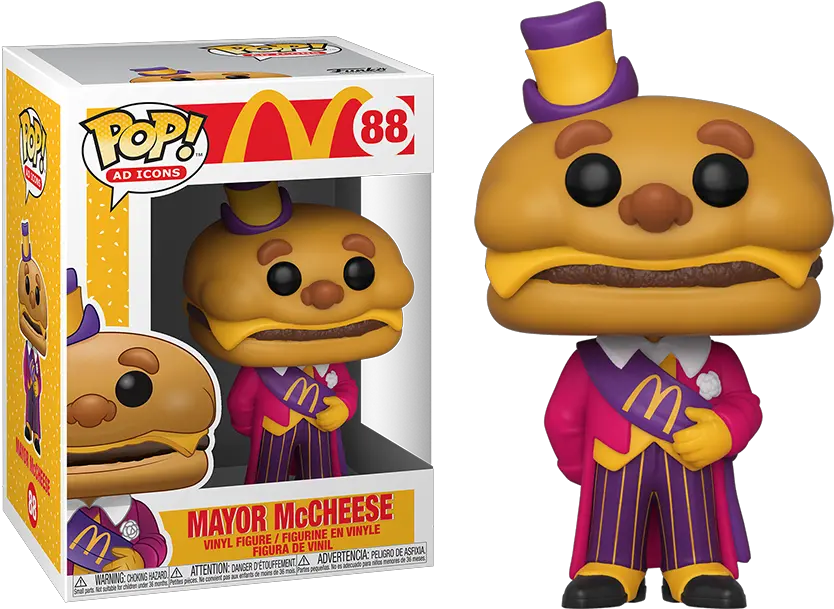 Funko Pop Mcdonaldu0027s Mayor Mccheese 88 Mayor Mccheese Funko Pop Png Pop Icon Theme