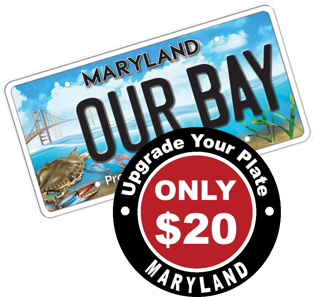 Bay Plate Chesapeake Bay Trust Maryland Tags Png Bay Bridge Icon