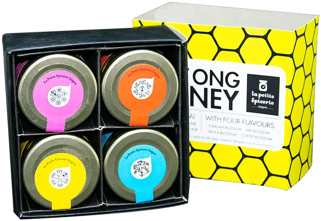 Gift Box Of 4 Honey Jars Circle Png Honey Jar Png